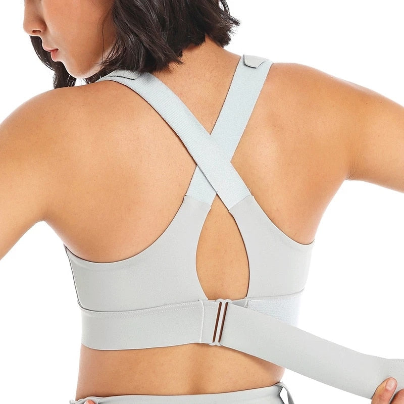 Daria Adjustable Velcro®️ Straps High-Impact Sports Bra